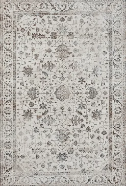 Tapis Mila brillant, classique ancien, Crème, 240 x 340 cm