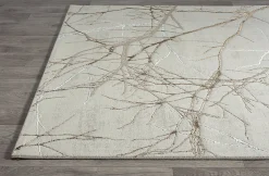 Tapis Mila brillant, nature, Crème, 160 x 230 cm