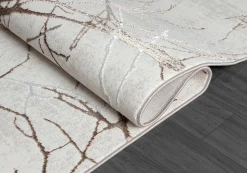 Tapis Mila brillant, nature, Crème, 160 x 230 cm