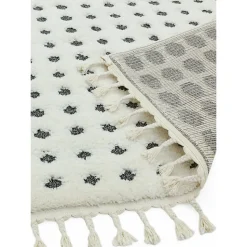 Tapis moderne à franges DOTTY 200x290 cm