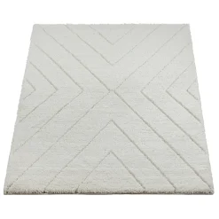 Tapis moderne shaggy entretien facile - Crème - 200 x 290 cm - Bahar Shaggy