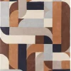 Tapis moderne tufté main en laine JINGA 160x230 cm