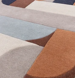 Tapis moderne tufté main en laine JINGA 160x230 cm