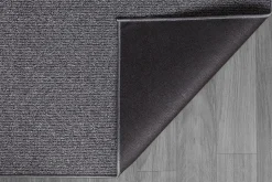 Tapis moderne uni anti-salissures, Anthracite, 80 x 150 cm - NATAL