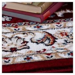 Tapis oriental en polyester Aksan 170x120 CM - Rouge