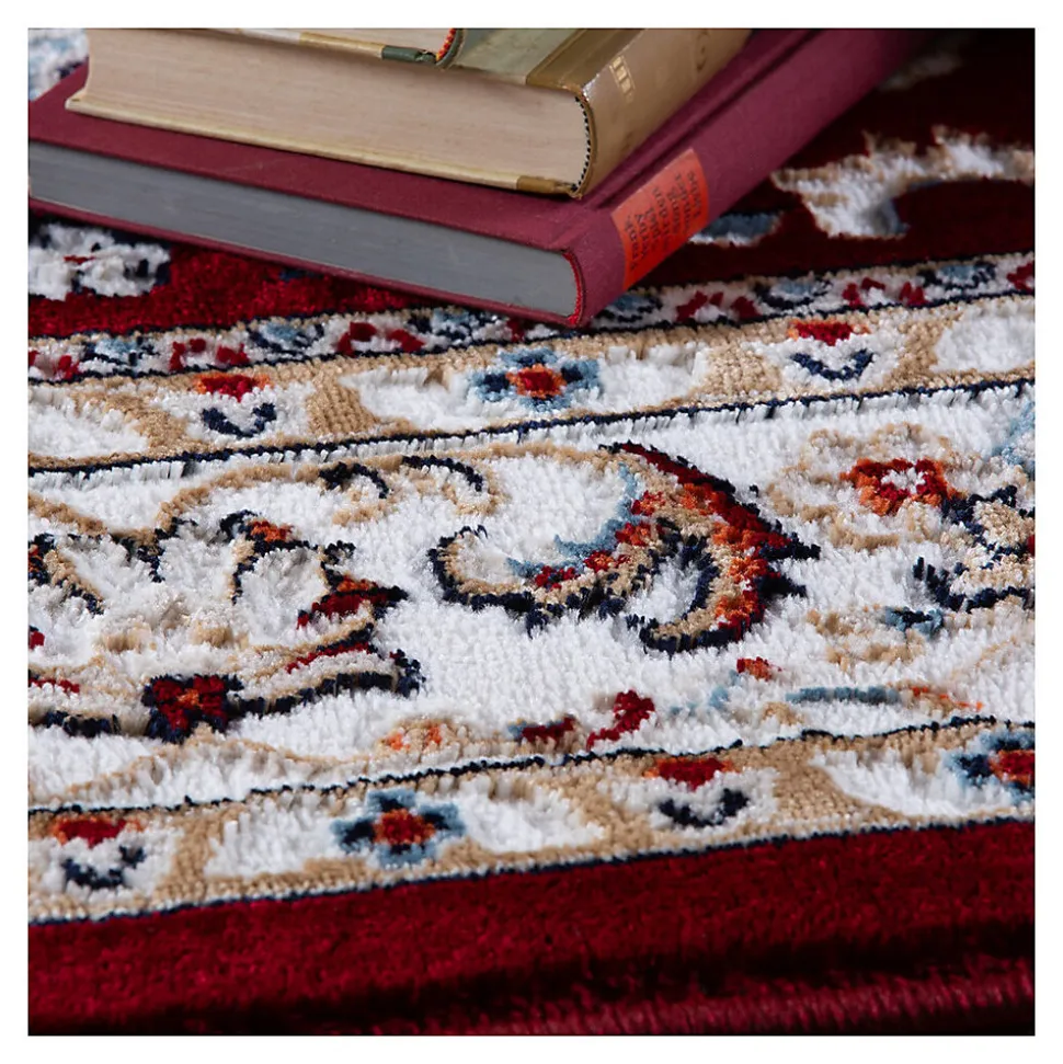 Tapis oriental en polyester Aksan 170x120 CM - Rouge