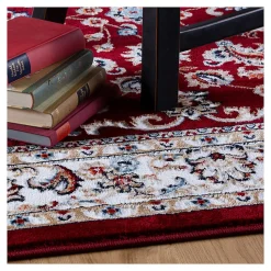 Tapis oriental en polyester Aksan 150x80 CM - Rouge