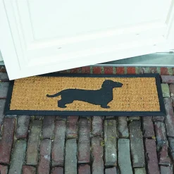 Tapis paillasson en coco 75x25 cm Chien
