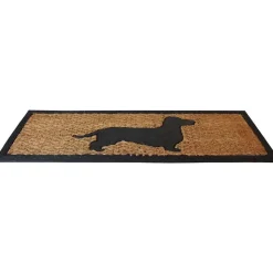 Tapis paillasson en coco 75x25 cm Chien