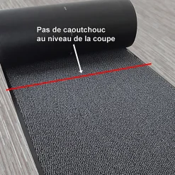 Tapis paillasson pour porte d'entrée - Anthracite - 90 x 150 cm