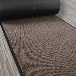 Tapis paillasson pour porte d'entrée - Marron - 80 x 120 cm