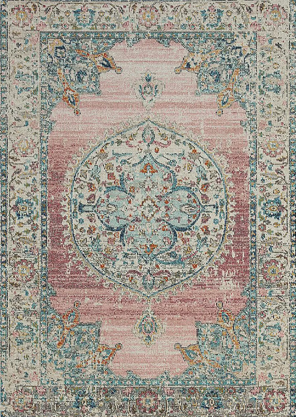 Tapis Palma extérieur Oriental, Rose, 80 x 300 cm