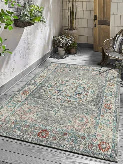 Tapis Palma extérieur Oriental, Gris, 200 x 290 cm