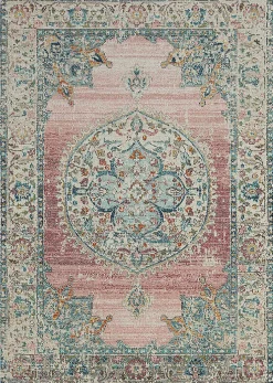 Tapis Palma extérieur Oriental, Rose, 140 x 200 cm