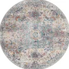 Tapis Palma extérieur Vintage, Multi, 120 cm Rond