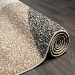 Tapis Pearl moderne salon moderne contour, Beige, 120 x 160 cm