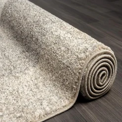 Tapis Pearl moderne salon découpe géométrique, Beige, 200 x 280 cm