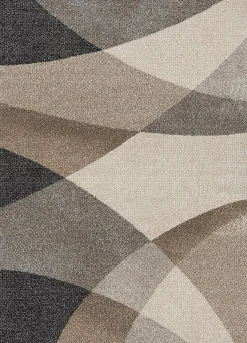 Tapis Pearl moderne salon moderne contour, Beige, 200 x 280 cm
