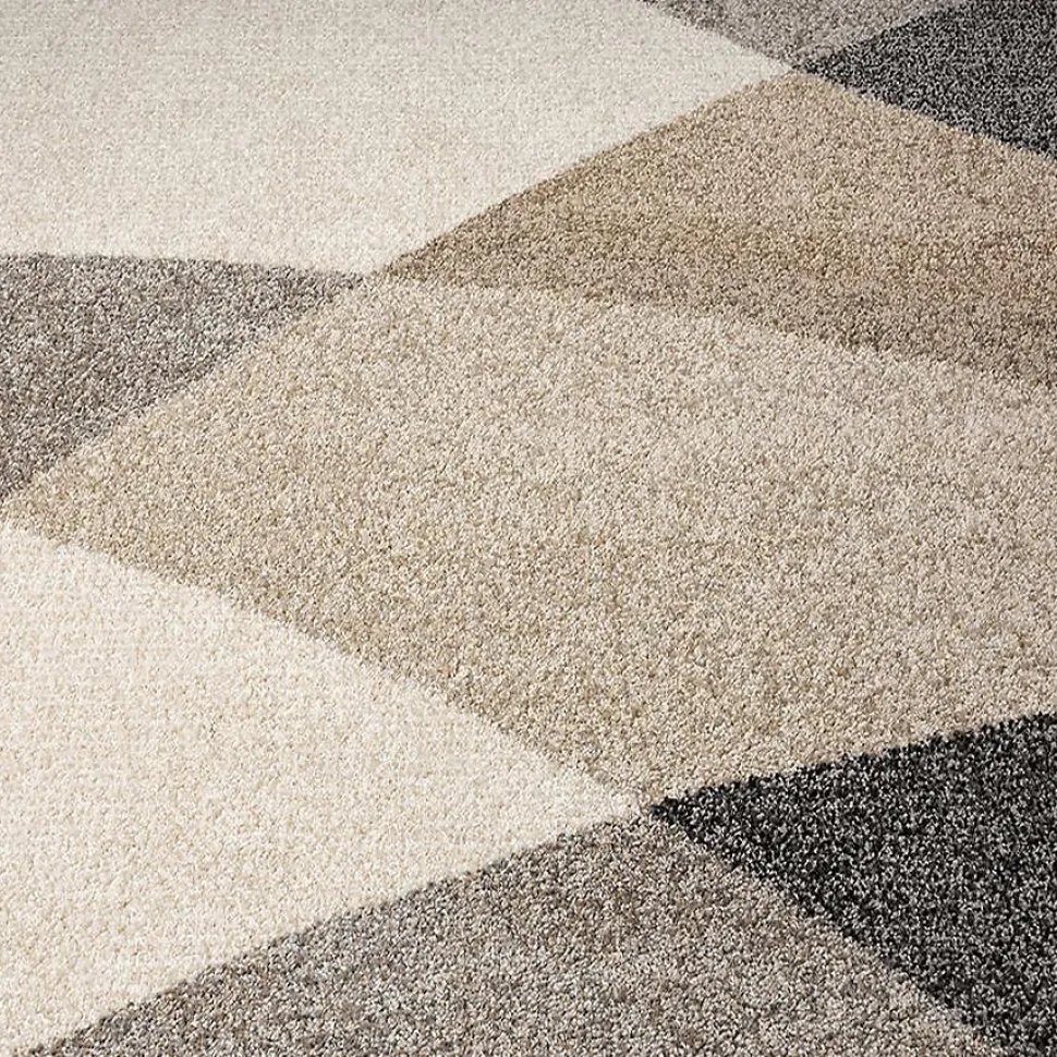 Tapis Pearl moderne salon moderne contour, Beige, 200 x 280 cm