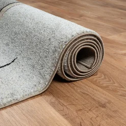 Tapis Pearl moderne salon découpe contour, Beige, 80 x 140 cm