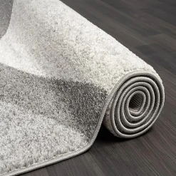 Tapis Pearl moderne salon moderne contour, Gris, 120 x 160 cm