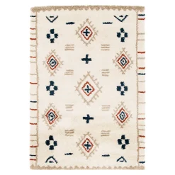 Tapis pelucheux tissé Manzo GoodHome L. 120cm x l. 170cm multicolore