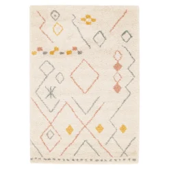 Tapis pelucheux tissé Manzo GoodHome L. 160cm x l. 230cm multicolore