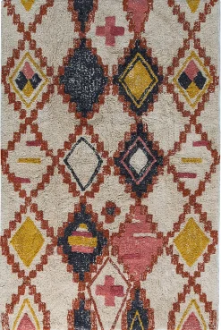 Tapis Petrus tufté berbère multicouleurs L.180 x l.120cm Deco&co