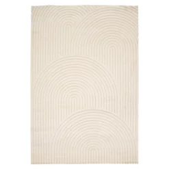 Tapis poils longs arche Wapiti GoodHome L. 200cm x l. 290cm blanc