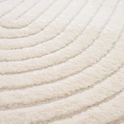 Tapis poils longs arche Wapiti GoodHome L. 200cm x l. 290cm blanc
