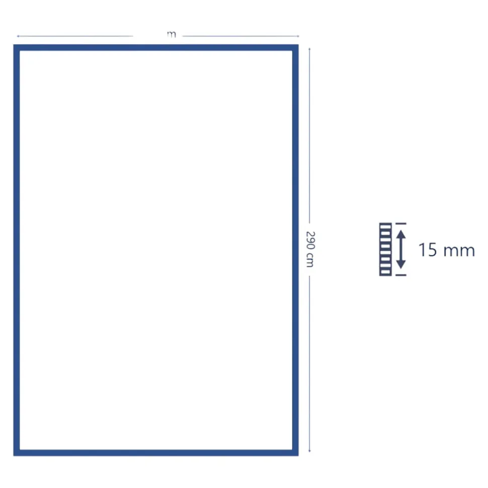 Tapis poils longs arche Wapiti GoodHome L. 200cm x l. 290cm blanc