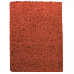 Tapis poils longs shaggy tissé motif uni UNI L, Terra