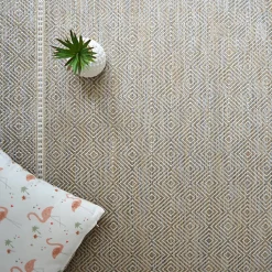 Tapis Prisma Gris - Motif Losanges - 120 x 170 cm