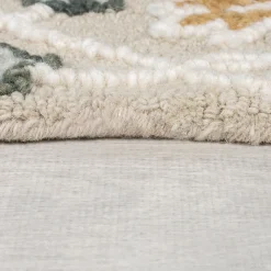 Tapis pure laine floral ZINNIA 120x170 cm