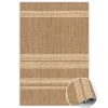 Tapis PVC Tulup 120x180 cm Protège le sol moderne Beige avec des lignes
