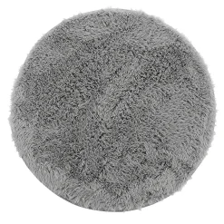 Tapis Queeny - tapis rond gris - Douceur d'Intérieur - Tapis Gris