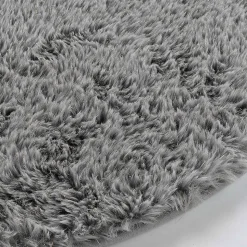 Tapis Queeny - tapis rond gris - Douceur d'Intérieur - Tapis Gris