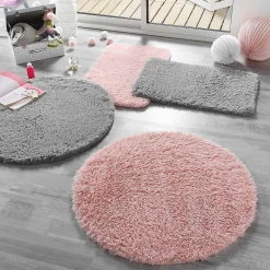 Tapis Queeny - tapis rond gris - Douceur d'Intérieur - Tapis Gris