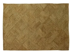 Tapis rectangle 100% jute tressé -160 x 230 cm - Naturel - DAYA