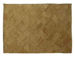 Tapis rectangle 100% jute tressé -160 x 230 cm - Naturel - DAYA