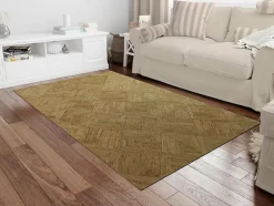 Tapis rectangle 100% jute tressé - 200 x 290 cm - Naturel - DAYA