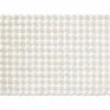 Tapis rectangle 120 x 170 cm Imitation fourrure Modèle Mounty Blanc relief