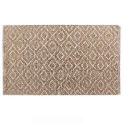 Tapis Rectangle (50 x 80 cm) Lazaro, Coton & Polyester Tissé - 50x80cm - Beige