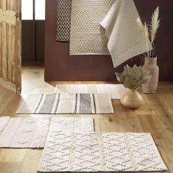 Tapis rectangle fantaisie (60x90 cm - Naturel)
