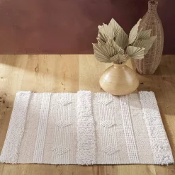 Tapis rectangle fantaisie (60x90 cm - Naturel)