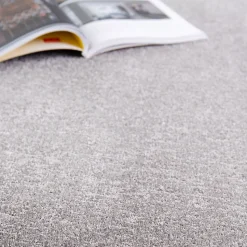 Tapis rectangulaire gris 170 x 120 cm effet viscose GoodHome Yoroo