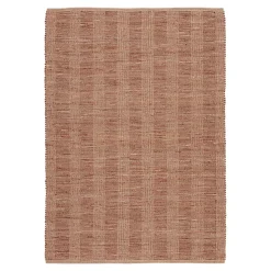 Tapis rectangulaire intérieur Melua coton et toile de jute terracotta L.120 x l.170 cm GoodHome