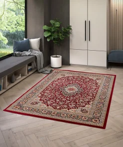 Tapis rectangulaire style oriental Persan rouge L.170 x l.120 cm Balta