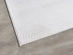 Tapis Rio salon antidérapant arc, Blanc cassé, 120 x 160 cm