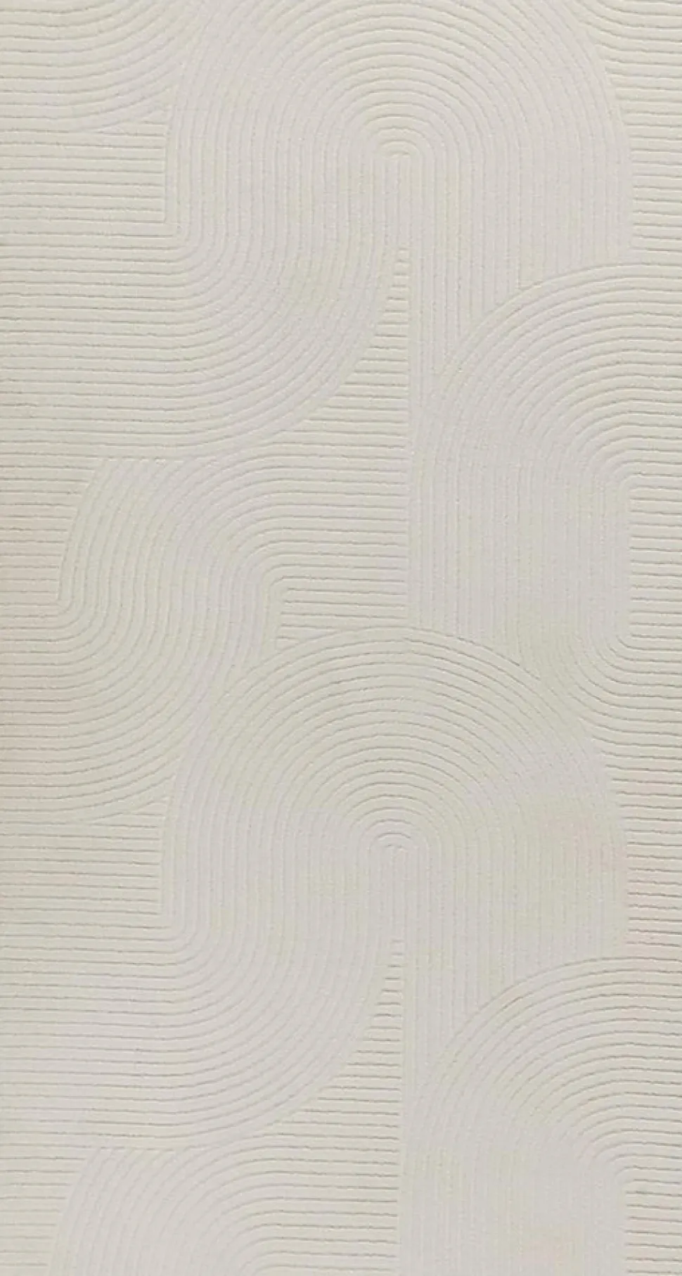 Tapis Rio salon antidérapant arc, Crème, 200 x 280 cm